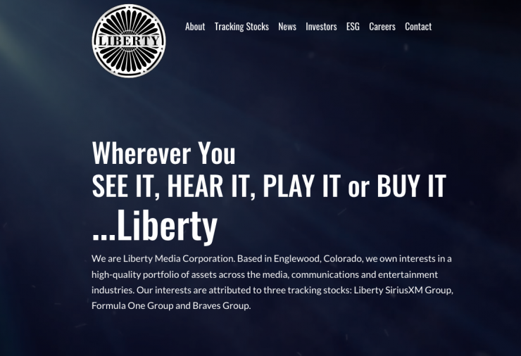 El Liberty Media, amb un valor de 21 mil milions, es troba al capdamunt de la classificació.